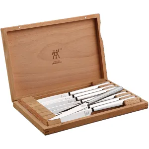 Zwilling 8-Piece Steak Knife Set 22764-800 jute rug, burlap rug