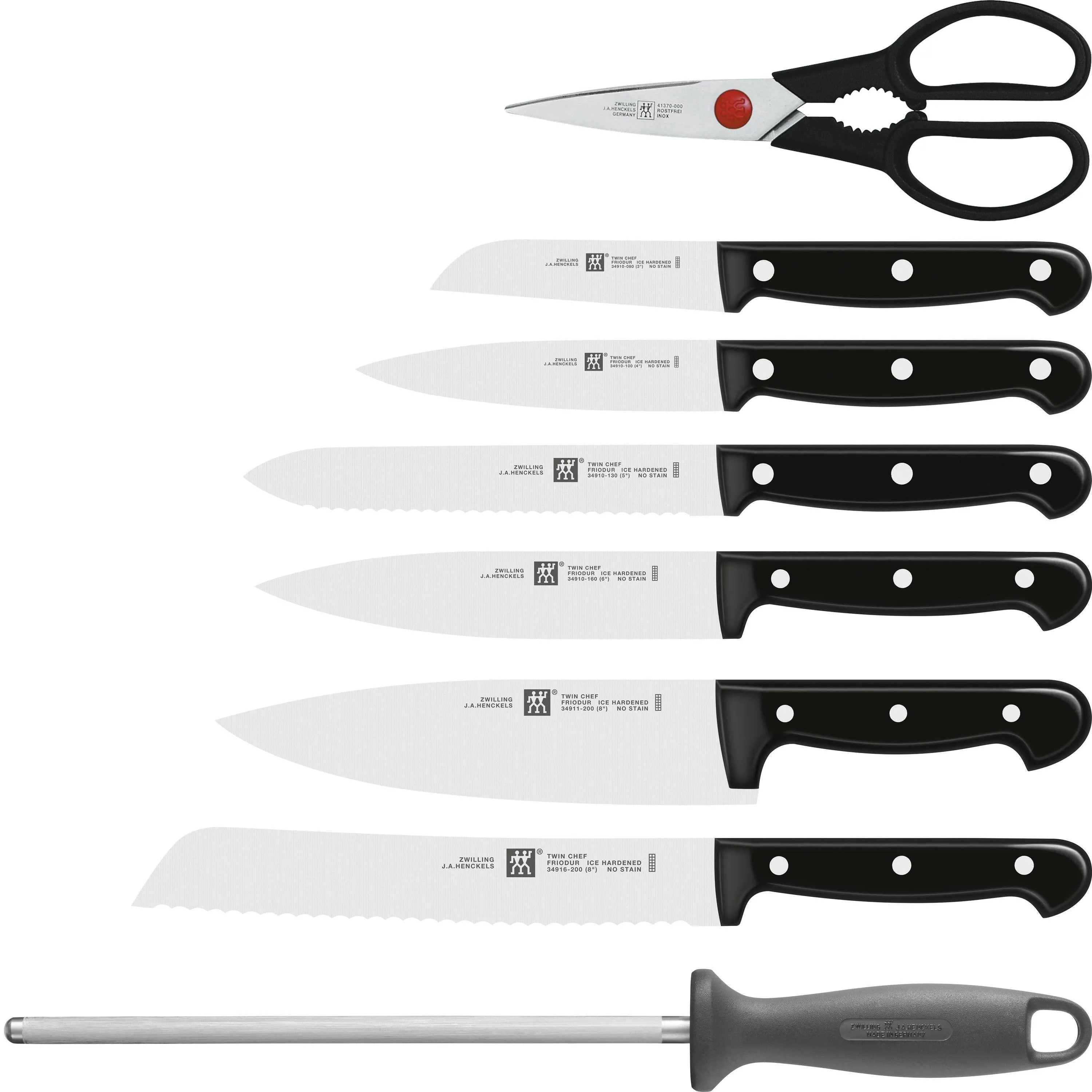 Zwilling 9-Piece Twin Chef 2 Knife Block Set 1002186