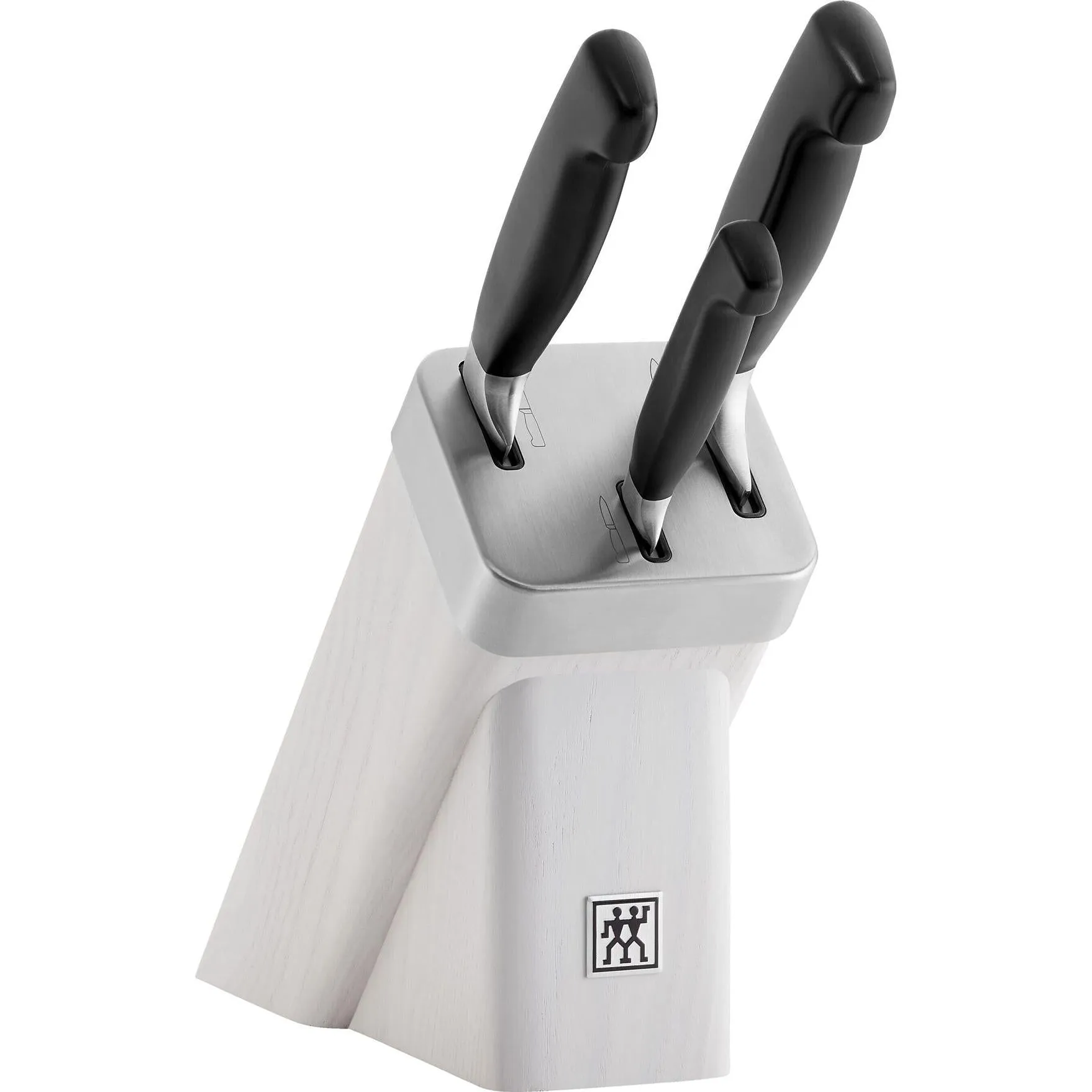 Zwilling Four Star 4-Piece Sharpening Block Knife Set 1022367 jute rug, burlap rug
