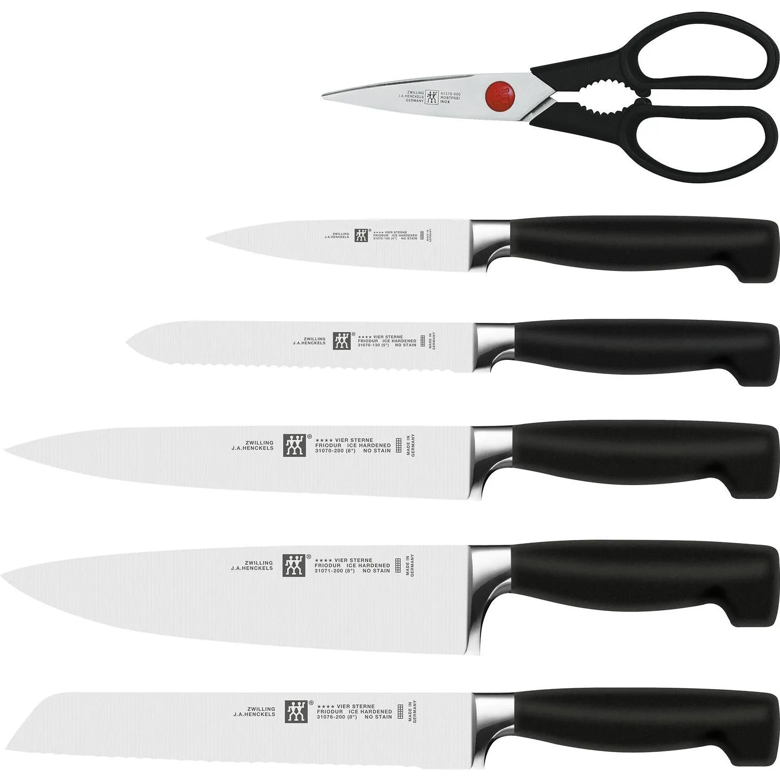 Zwilling Four Star 7-Piece Knife Block Set 1002303
