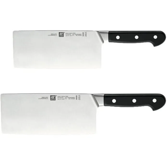 Zwilling Pro 2-Piece Cleaver Knife Set 38447-005 jute rug, burlap rug