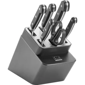 Zwilling Pro 7-Piece Knife Block Set 1029641 jute rug, burlap rug