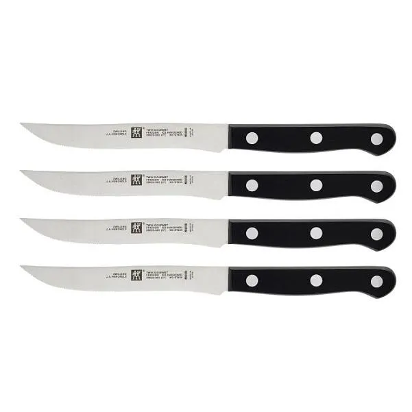 Zwilling Twin Gourmet 4-Piece Steak Knife Set 39123-000 jute rug, burlap rug