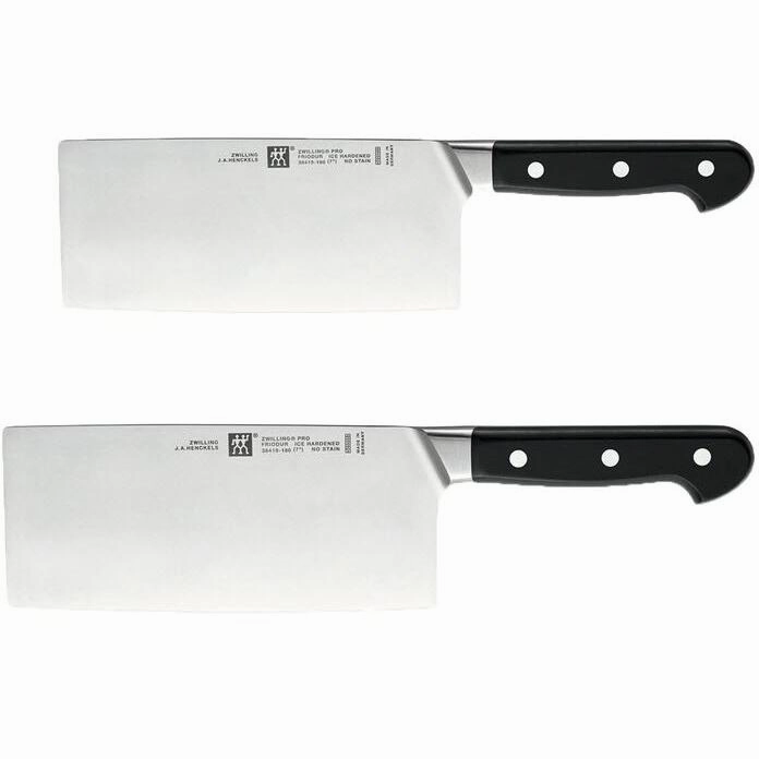 Zwilling Pro 2-Piece Cleaver Knife Set 38447-005 jute rug, burlap rug