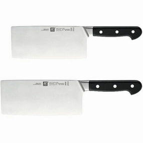 Zwilling Pro 2-Piece Cleaver Knife Set 38447-005 jute rug, burlap rug