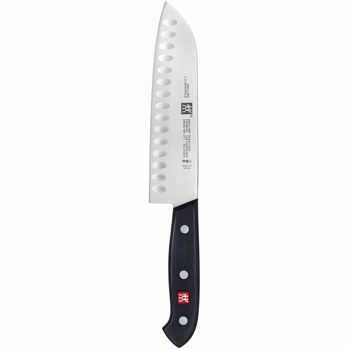 Zwilling Tradition 7-inch Santoku Knife 1019235 jute rug, burlap rug