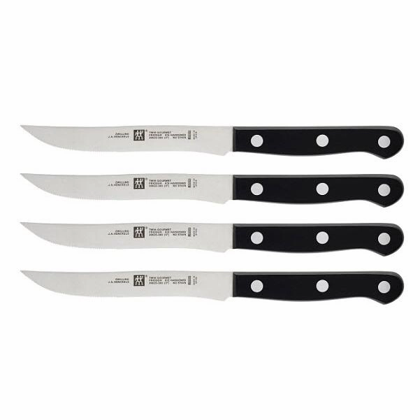 Zwilling Twin Gourmet 4-Piece Steak Knife Set 39123-000 jute rug, burlap rug